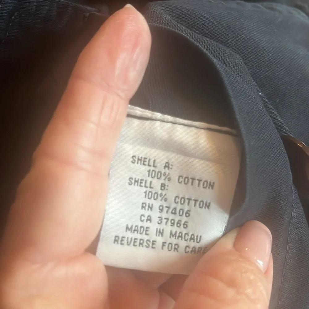 Essentials Navy Blazer with Patch Details reversible men’s large - Picture 14 of 15